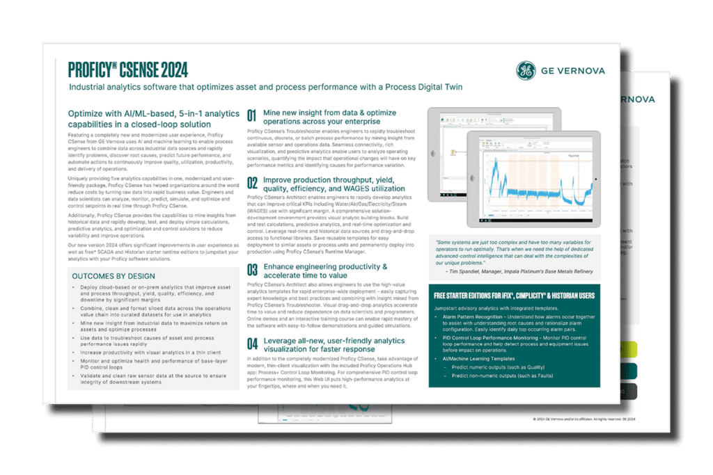 Proficy CSense 2024 datasheet