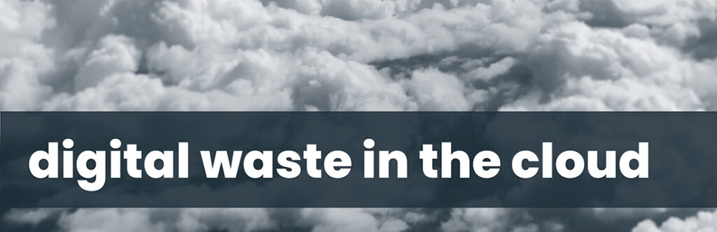 Data Fit For Purpose training - Digital waste in the cloud